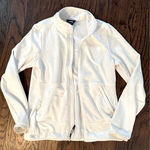 The North Face Cream Full-Zip Jacket women’s size small P light weight pocket